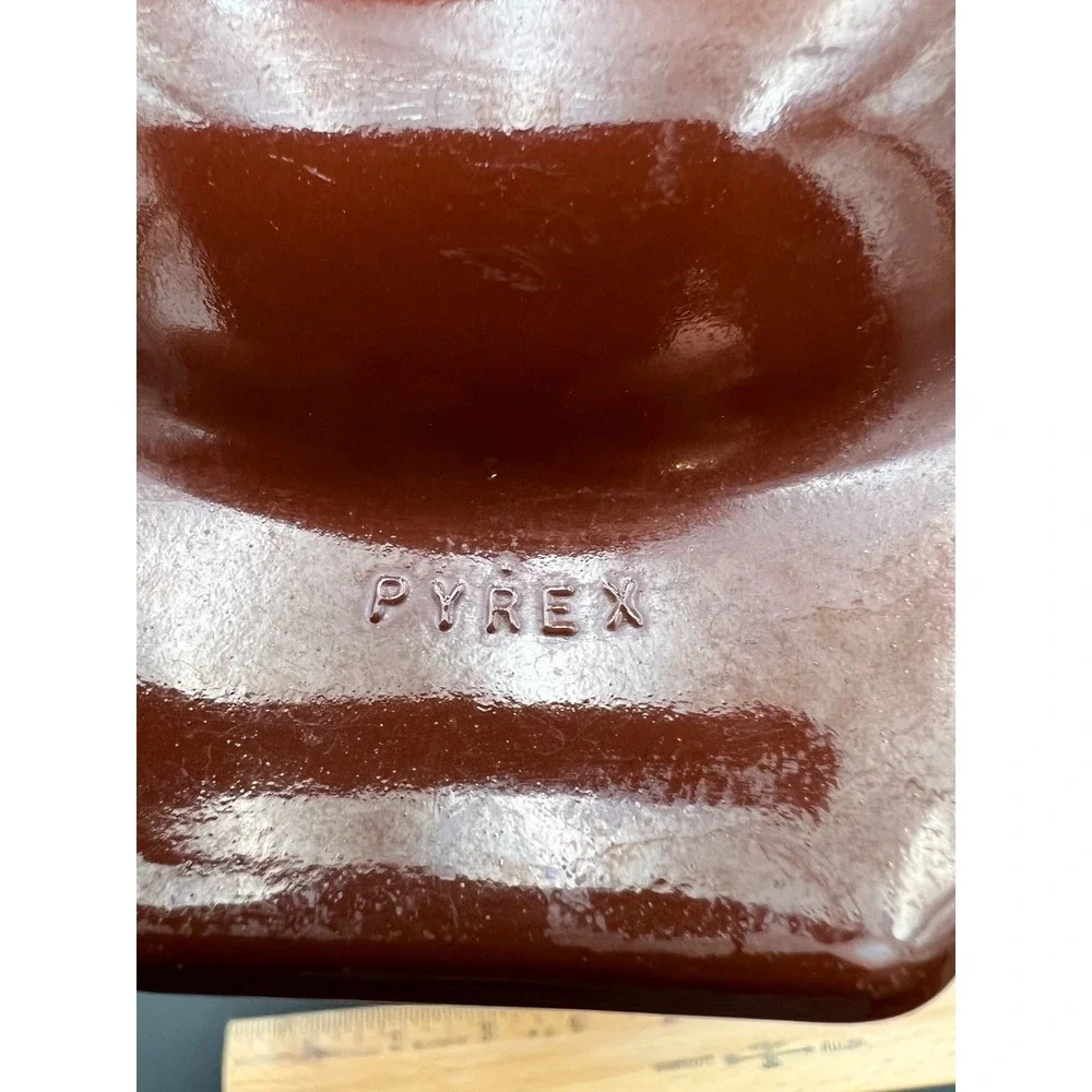 Vintage Pyrex Early American 1.5 Qt Casserole Dish 043 Brown Gold Eagle W/ Lid